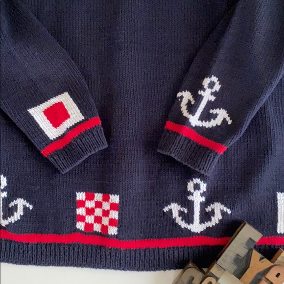 🆕MISO 100% Cotton Nautical Cardigan - Picture 5 of 8